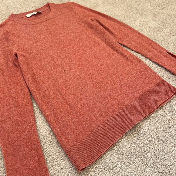 Ann Taylor LOFT Dusty Rose Terracotta Pink Crew Neck Sweater Size XSP - Picture 5 of 11